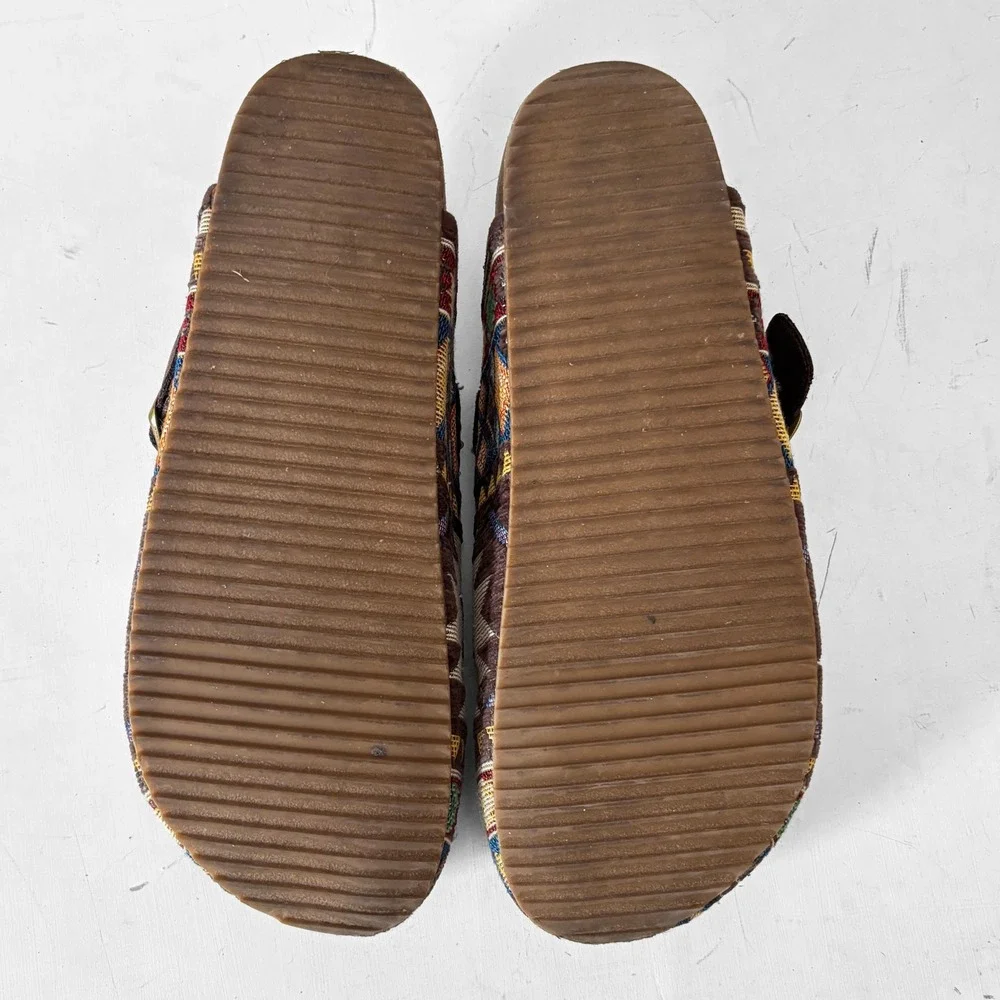 Dirty Laundry Multicolor Patterned Clog Mule with Buckle